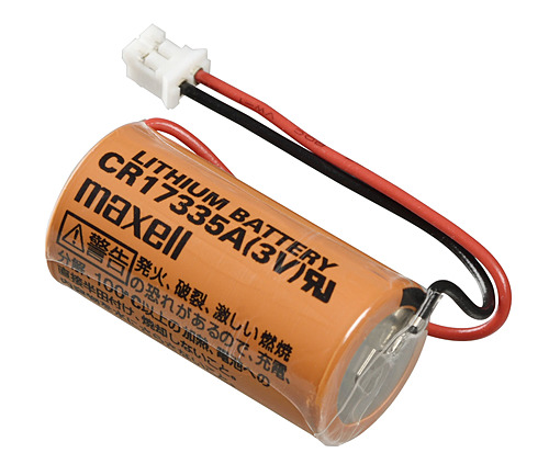 マクセル　円筒形二酸化マンガンリチウム電池「CR」　コネクタ付き　CR17335A WK11
